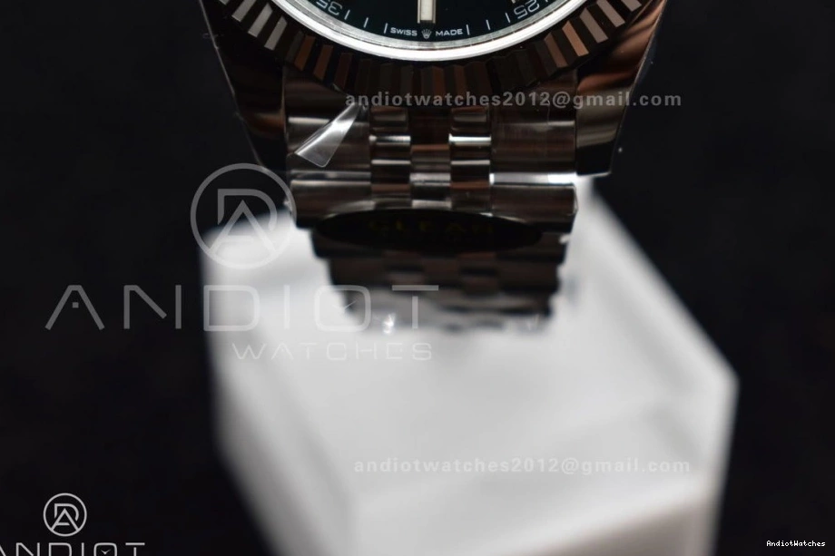 1:1 Bracelet Dial GoodFit Clean 126334 41 DateJust Steel 405 Best Stick 904L Edition VR Green on Jubilee 1218